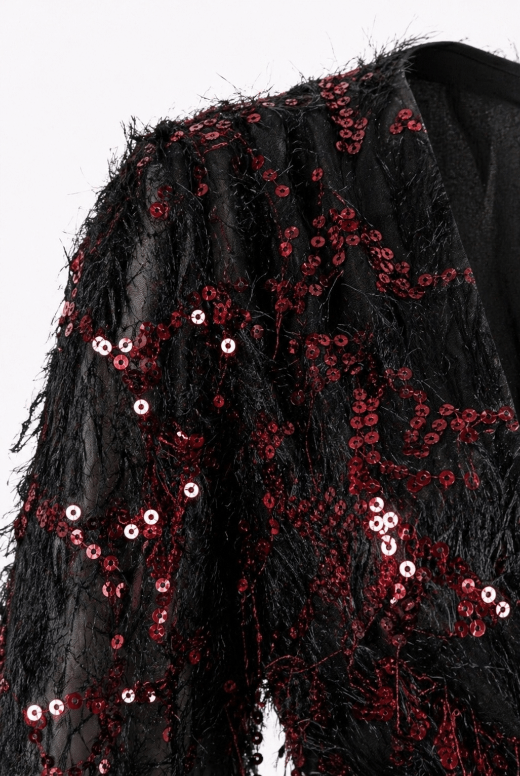 Fuzzy Sequin Blouse | Elora Venecci