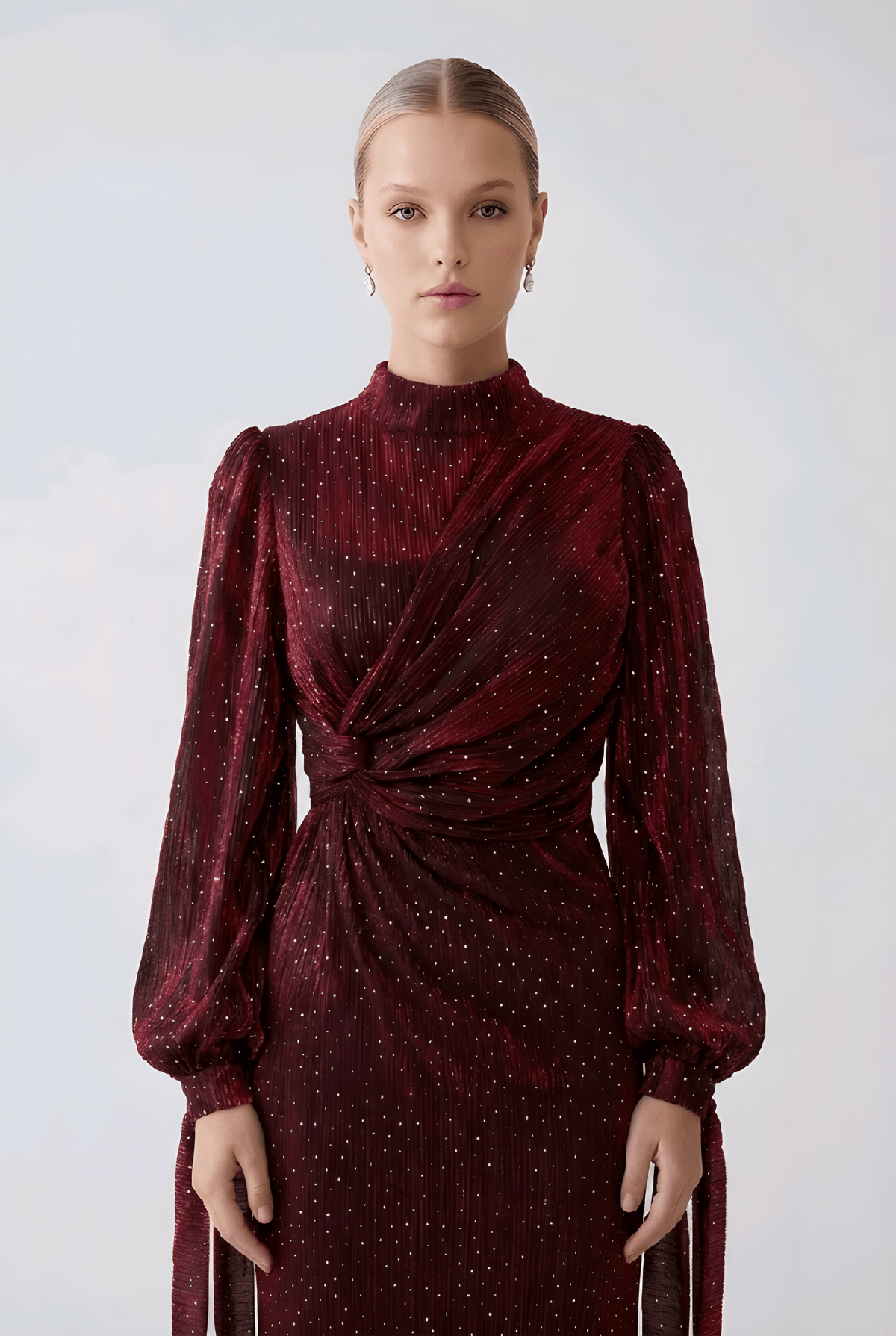 Rhinestone Embellished Maxi Dress | Elora Venecci