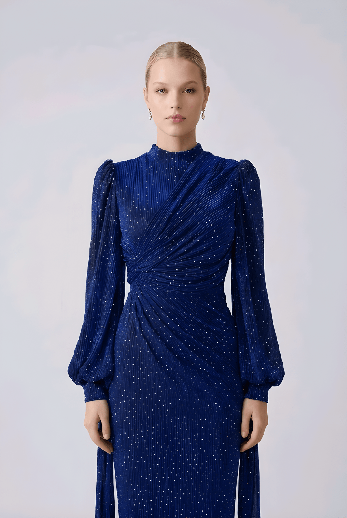 Rhinestone Embellished Maxi Dress | Elora Venecci