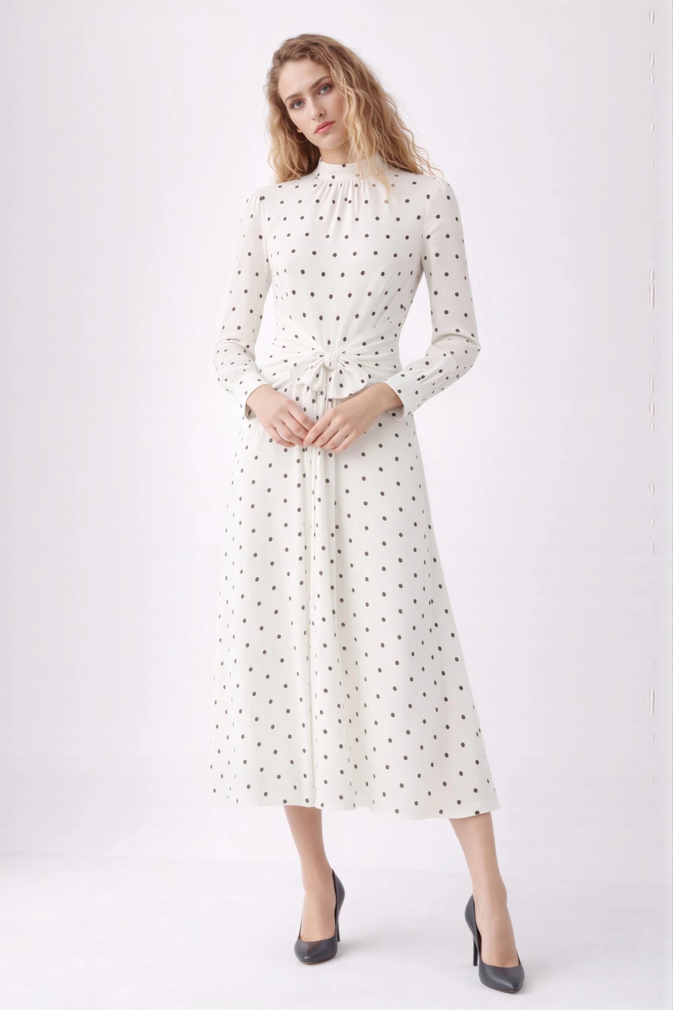 Polka Dots Midi Dress | Elora Venecci